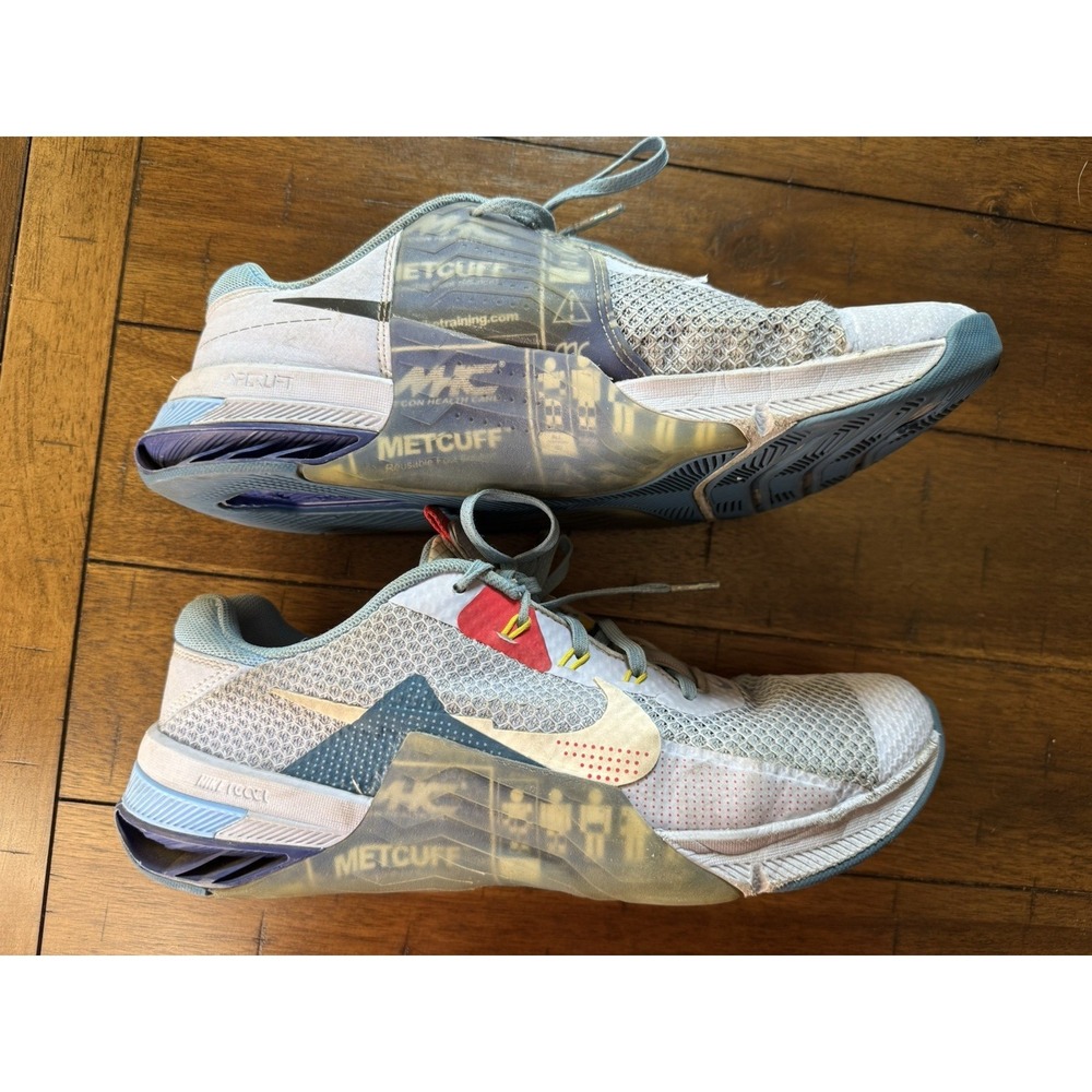 Mens Size 10.5 -‎ Nike Metcon 7 AMP Blue and white